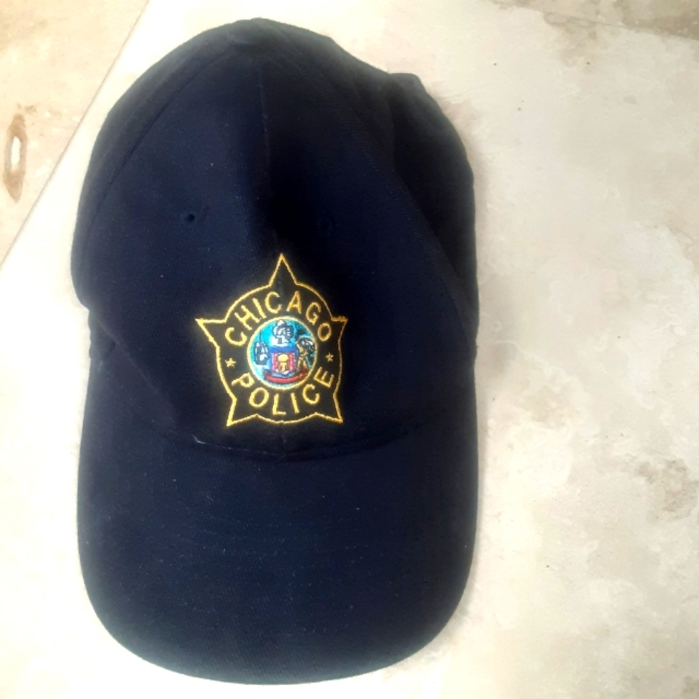 Chicago Police Souvenir Cotton Twill Baseball Cap By Head Shots, Adjustable Band